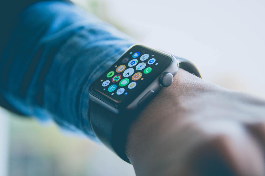 hearing aid app featured on apple watch worn on wrist