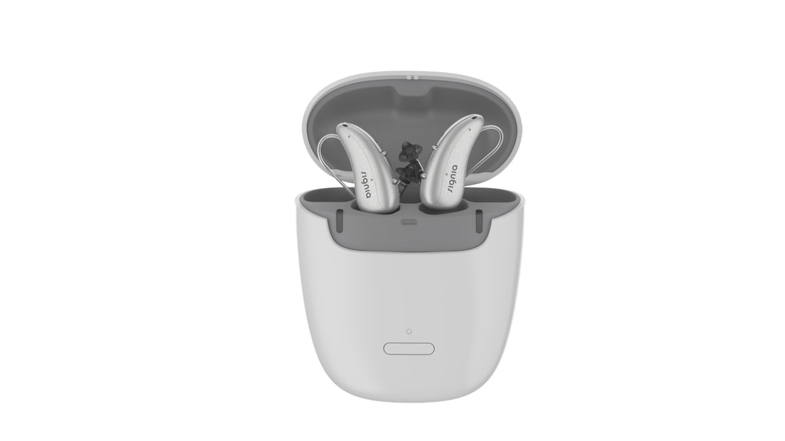 silver signia rechargeable hearing aids in lancaster