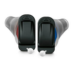 where can i get a pair of black insivisible hearing aids with grey ear pieces in falmouth